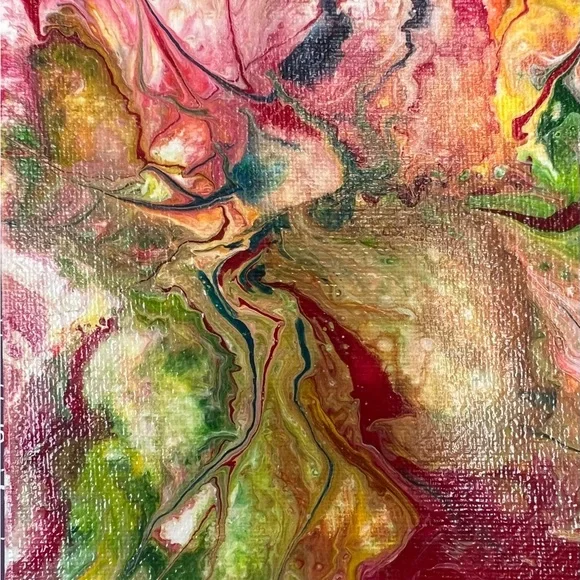 Abstract Multicolor Canvas Art - Picture 2 of 3